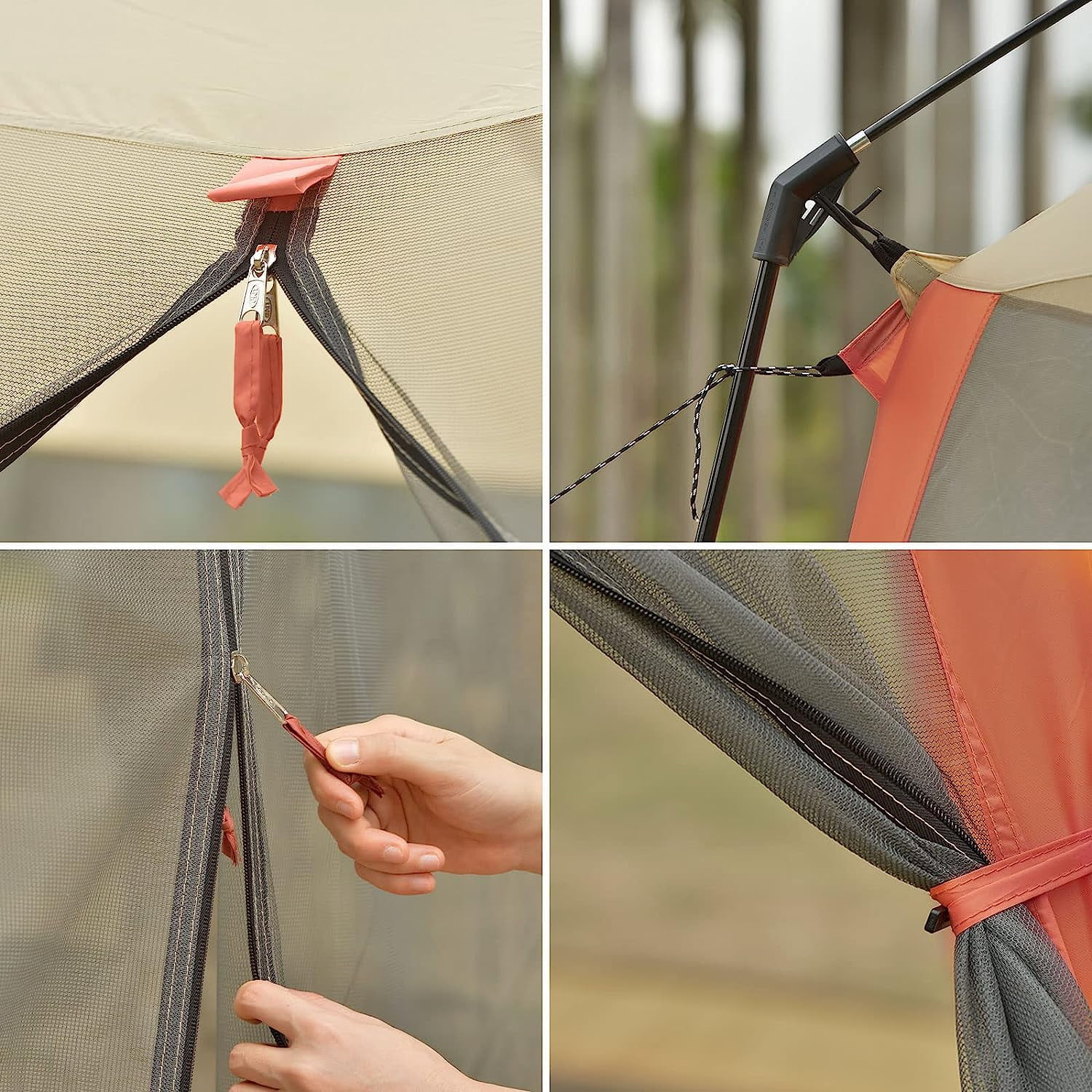 CAMPROS Screen House Room Camping Tent 12 x 10 Ft Canopy Tent Screen Shelter Gazebos Outdoor