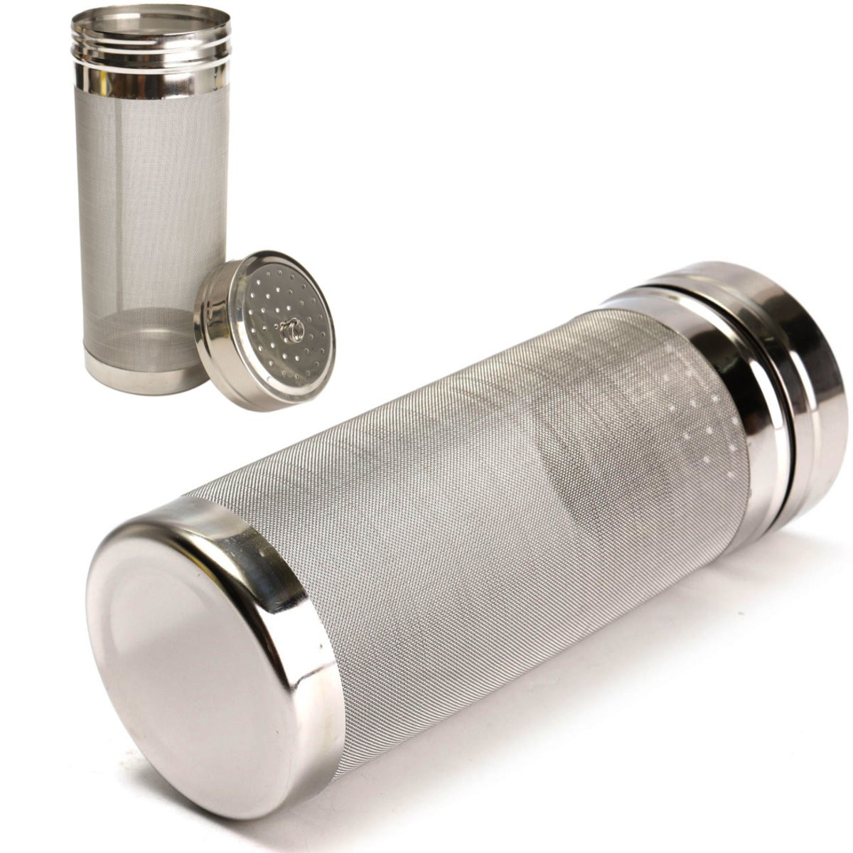 70x180mm Homebrew Beer Hop Tube Strainer Stainless Steel 300 Mesh