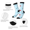 thumbnail image 3 of Yiaed Syringe And Red Cross Print Great elasticity Crew Socks Sports socks for Men and Women, 3 of 5