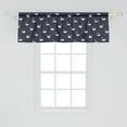thumbnail image 2 of Ambesonne Swan Window Valance, Dark Lake with Calm Waves, 54" X 18", Pale Pink Charcoal Grey, 2 of 3