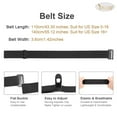 thumbnail image 6 of JASGOOD 4Packs No Show Belts Stretch Invisible Elastic Web Strap Belt for Women Men Flat Buckle Belts for Jeans Pants Dresses, 6 of 11