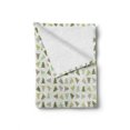 thumbnail image 2 of Winter Soft Flannel Fleece Throw Blanket, Little Triangular Xmas Pine Trees in Shades of Green Retro Holiday Elements, Cozy Plush for Indoor and Outdoor Use, 60" x 80", Multicolor, by Ambesonne, 2 of 6