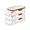 thumbnail image 1 of Contenedores de huevos Billuyoard para refrigeradores apilable y cristalino Organizadores de utensilios de cocina tipo 2, 1 of 6