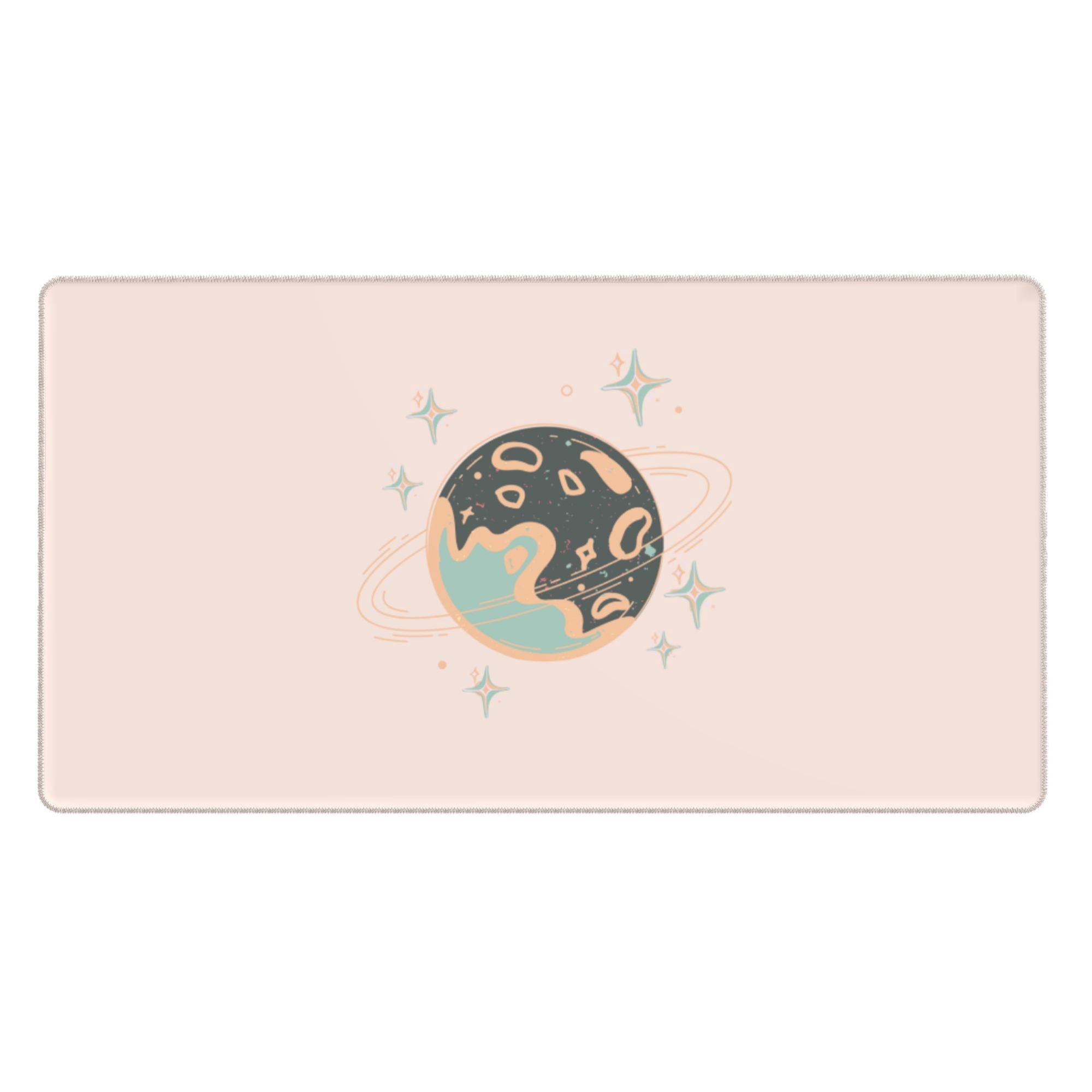 Large Mouse Pad, Space Moon Stars Astrology Non-Slip Waterproof Rubber ...