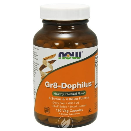 Now Foods Gr 8 Dophilus - Enteric Coated 120 Vcaps, Pack of