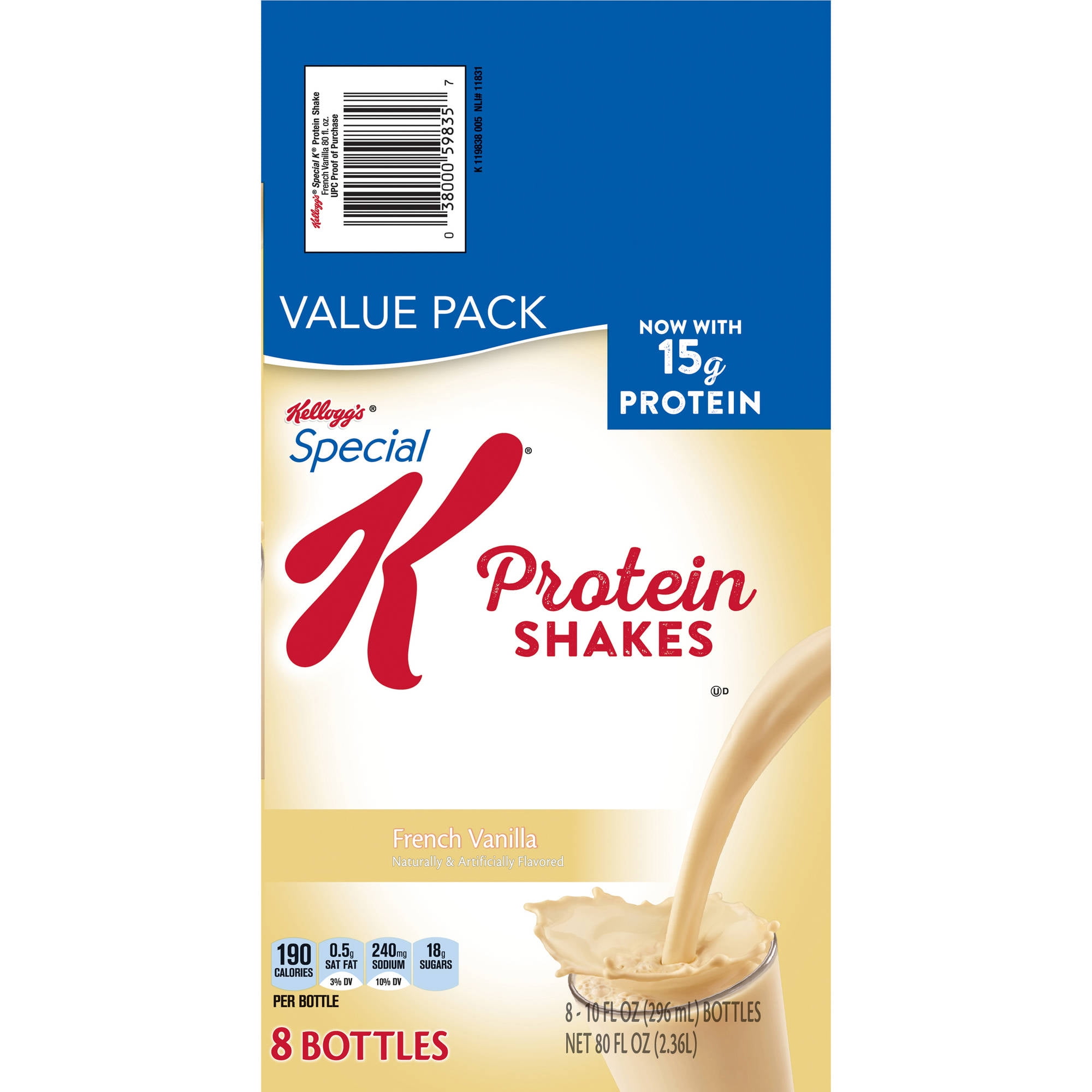 Kellogg's Special K Shake, 15 Grams of Protein, French ...