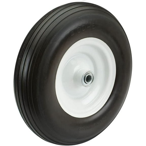 Wheelbarrow Tire 4.80 4.00-8 with 1 inch Axle, 3" Hub