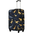 thumbnail image 2 of Cartoon Dinosaur Colorful Travel Luggage Suitcase COVER, Washable Suitcase COVERS Elastic, M - Fits 22-24 inch (No Suitcase), 2 of 6