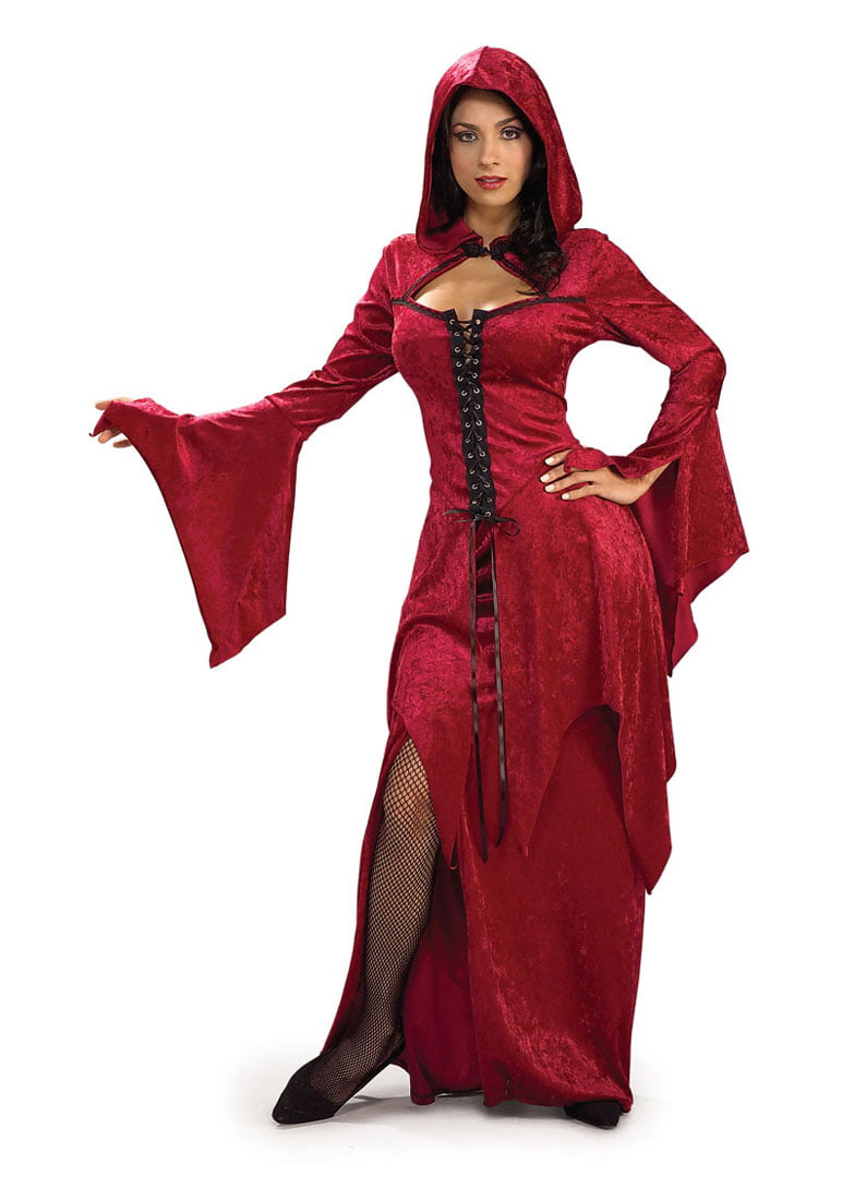 Womens Crimson Vampira Costume by Medieval Collectibles - Walmart.com