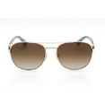 thumbnail image 2 of Kate Spade KS Raglan/G/S Metal Womens Aviator Polarized Sunglasses Gold Havana 56mm Adult, 2 of 2