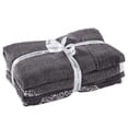 thumbnail image 4 of Juego de 6 Toallas de Jacquard teñidas de Hilo Reversible (Platino), 4 of 5