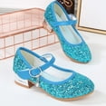 thumbnail image 5 of Girls Sandals Dress Shoes for Kids Heels Party Performance Glitter Non Sole Toddler Jellies Slides for Big Kids Slides Youth Girls Jelly Sandals for Baby Girls Slide Girls Baby Girl Sandals, 5 of 9