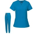 thumbnail image 2 of La Enfermería Friega El Uniforme Friega Fijado Para El Quirófano Veterinario Del Peluquero Del Animal Doméstico Sunnimix  Pantalones superiores, 2 of 8