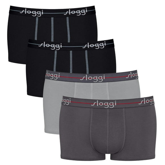 Sloggi men's hipster 4-pack - Start Hipster C4P box, boxer shorts, algodón Negro/Gris/Negro 2XL (XX-Large)