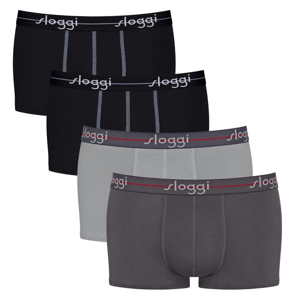 Sloggi men's hipster 4-pack - Start Hipster C4P box, boxer shorts, algodón Negro/Gris/Negro 2XL (XX-Large)