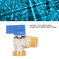 thumbnail image 4 of Water Shut Off Valve, 1/2 X 3/4 Inch Anti Corrosive High Hardness Simple Operation Angle Stop Valve  for Toilet, 4 of 8