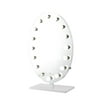 Impressions Vanity Heiress Plus Vanity Desk Mirror with 16 Globe LED Bulbs(White)