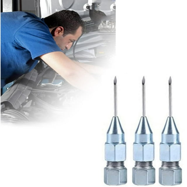 LPSSTORE New Pattern 3PCS Grease Injector Needle Tip of The Mouth Removable Needle Nose Head Nozzle