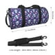thumbnail image 2 of Fotbe Skull Purple Flower Bolsa Deportiva de Lona Plegable con Estampado, Bolsa de Gimnasio con Bolsillo Seco/Húmedo, Bolsa de Viaje Ultraligera de Gran Capacidad, 2 of 6