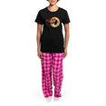thumbnail image 4 of CafePress - Happy Yule Pajamas - Women's Short Sleeve Print T-Shirt and Pants Dark Cotton Pajama Set, 4 of 7