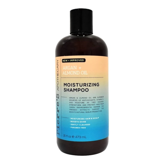 Shampoo Pierres Apothecary humectante argán + aceite de almendras 473 ml