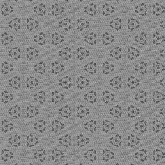 Ahgly Company Indoor Square Patterned Dark Gray Area Rugs, 8' Square