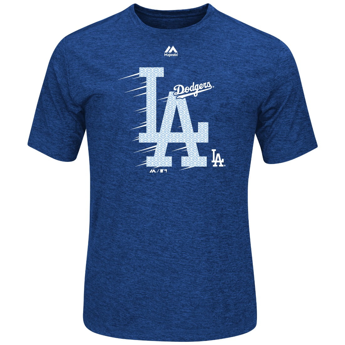 Los Angeles Dodgers Majestic MLB "Far Beyond" Cool Base Heathered Men's T-Shirt by MAJESTIC LSG