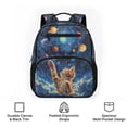 thumbnail image 6 of Jeiento Cute Cat Toddler Backpack for Kids 3-5, v13.5 Inch Preschool Bag for Girls, Boys Lightweight School Backpack with 2 Side Mesh Pockets for Travel, 6 of 7
