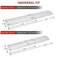 thumbnail image 2 of Grill Heat Plates Adjustable Stainless Steel Universal Gas Grill Replacement Parts 5-Pack, 2 of 6
