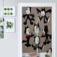 thumbnail image 3 of Cortina para puerta con diseño de gato Félix, 34 x 57 pulgadas, cortina opaca para puerta, cortina divisoria para privacidad de habitación, decoración del hogar, dormitorio, cocina, 2 paneles, 3 of 6