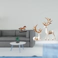 thumbnail image 2 of Figura de caballo en miniatura, escultura de ciervo, adorno de reno, material de resina. Ideal para regalar o decorar el hogar (estanterías, escritori, 2 of 8