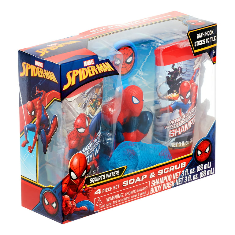 Marvel Spider-Man 4-Piece Soap & Scrub Gift Set