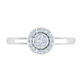 thumbnail image 3 of 1/4 Carat Cluster Diamond Ring in 14K White Gold (Ring Size 11), 3 of 4