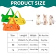 thumbnail image 3 of Cat Restraint Bag, Scratch-Resistant Nylon Cat Grooming Bag with Zipper & Paste Tape, Adjustable Multifunctional Cats Carry Bag for Administering Eye Drops, Ear Cleaner, Clipping Nails,Yellow-M, 3 of 9