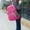 Hot Pink, variant on Large Capacity Foldable Backpack, Orange Ultralight Portable Travel Daypack, Outdoor Hiking Packable Bag