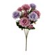 thumbnail image 1 of Ramo de flores artificiales Tela de seda de plástico Decoración floral Fiesta de bodas en casa Ramo de flores falsas, Morado Inevent HA6961-01B, 1 of 6