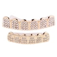 thumbnail image 3 of Cristal Oro Boca Tapas Personalizados Parrillas Inferior Parrillas Conjunto, 3 of 10