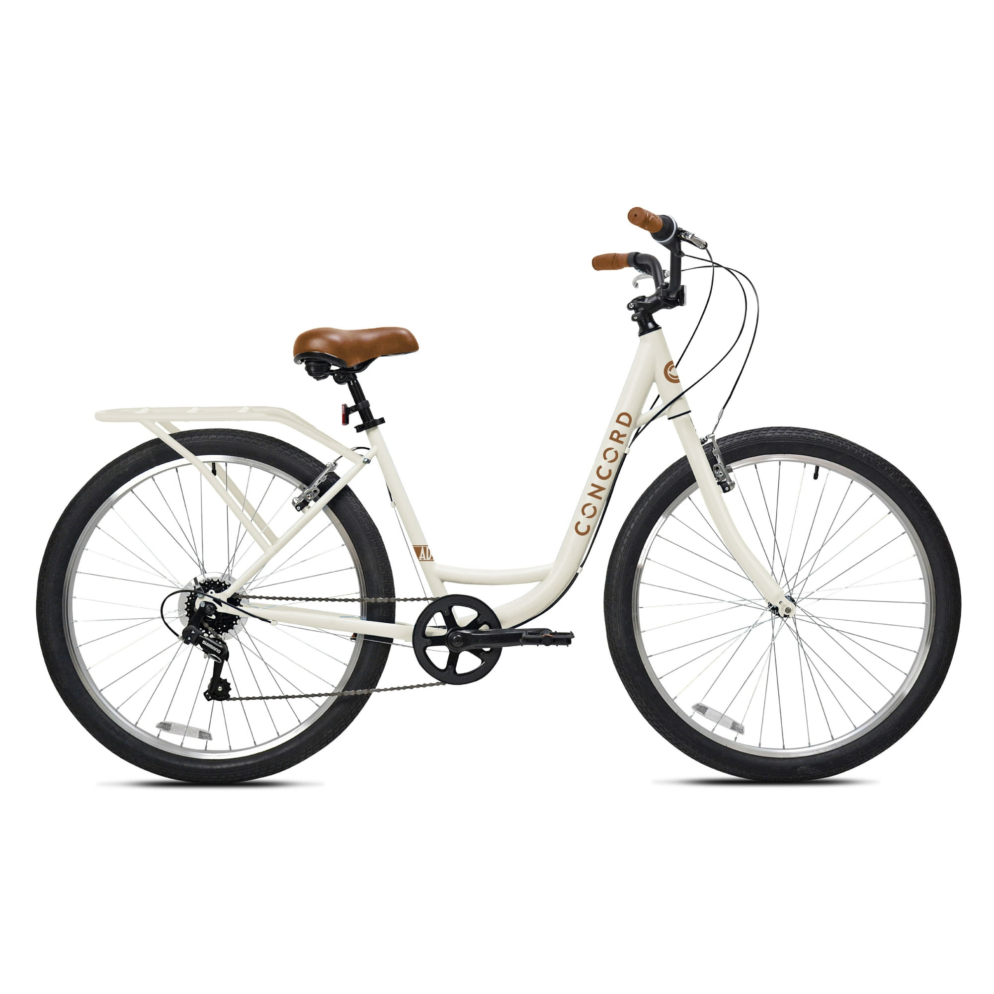 Concord Laguna Comfort Bicycle, 27.5 in Wheels, Fits Riders 5 ft 4 in-6 ft 2 in, Unisex, Cream