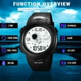 thumbnail image 6 of SKMEI Digital Watch Men, Mens Digital Sports Watch LED Screen Military Waterproof Wrist Watches for Men Casual Stopwatch Alarm Countdown Army Watch, 6 of 7