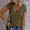 #55 Army Green, variant on Floenr Short Sleeve Ribbed Shirts,Women Plus Size Short Sleeve V Neck Casual Summer Solid Color Knit Tshirt Blouses