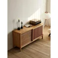 thumbnail image 3 of Aparador de madera maciza de estilo japonés, armario decorativo para sala de estar, gabinete de entrada de roble B & B de diseñador, se puede personalizar, nuevo estilo, 3 of 4