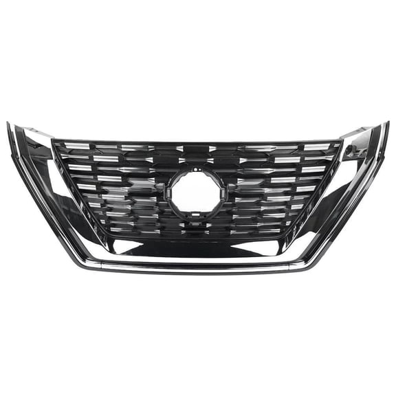 Suitable for Chrome Trim Front Grille for 2021-2023 Nissan Rogue SL & SV – Stylish Black Design
