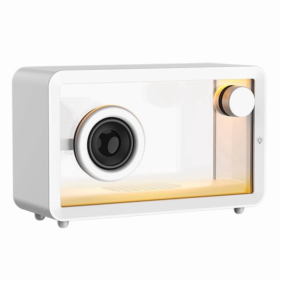 New -M8 Colorful RGB Lamp Transparent Glass Wireless Bluetooth Speakers Outdoor Subwoofer HI-FI Stereo Sound B