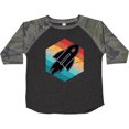 thumbnail image 3 of Inktastic Rocket Ship Retro Space Boys or Girls Toddler T-Shirt, 3 of 5