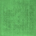 thumbnail image 1 of Ahgly Company Indoor Square Oriental Emerald Green Industrial Area Rugs, 6' Square, 1 of 4