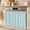 Blue, Sky, Powder, Azure, variant on Teal Blue Halloween Oven Skirt for Farmhouse Kitchen Décor, Checkered Bat Bow Oven Curtain Tie Top Decorative Stove Skirt, Cabinet Dish Washer Curtains with 8 Ribbon Ties 30"x21.5"