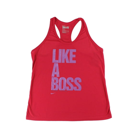 Nike 80's Like A Boss Womens Active Shirts & Tees Size Xl, Color: Red/Purple