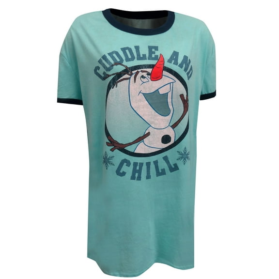 MJC Womens Disney's Frozen II Olaf Cuddle and Chill Night Shirt (Small)