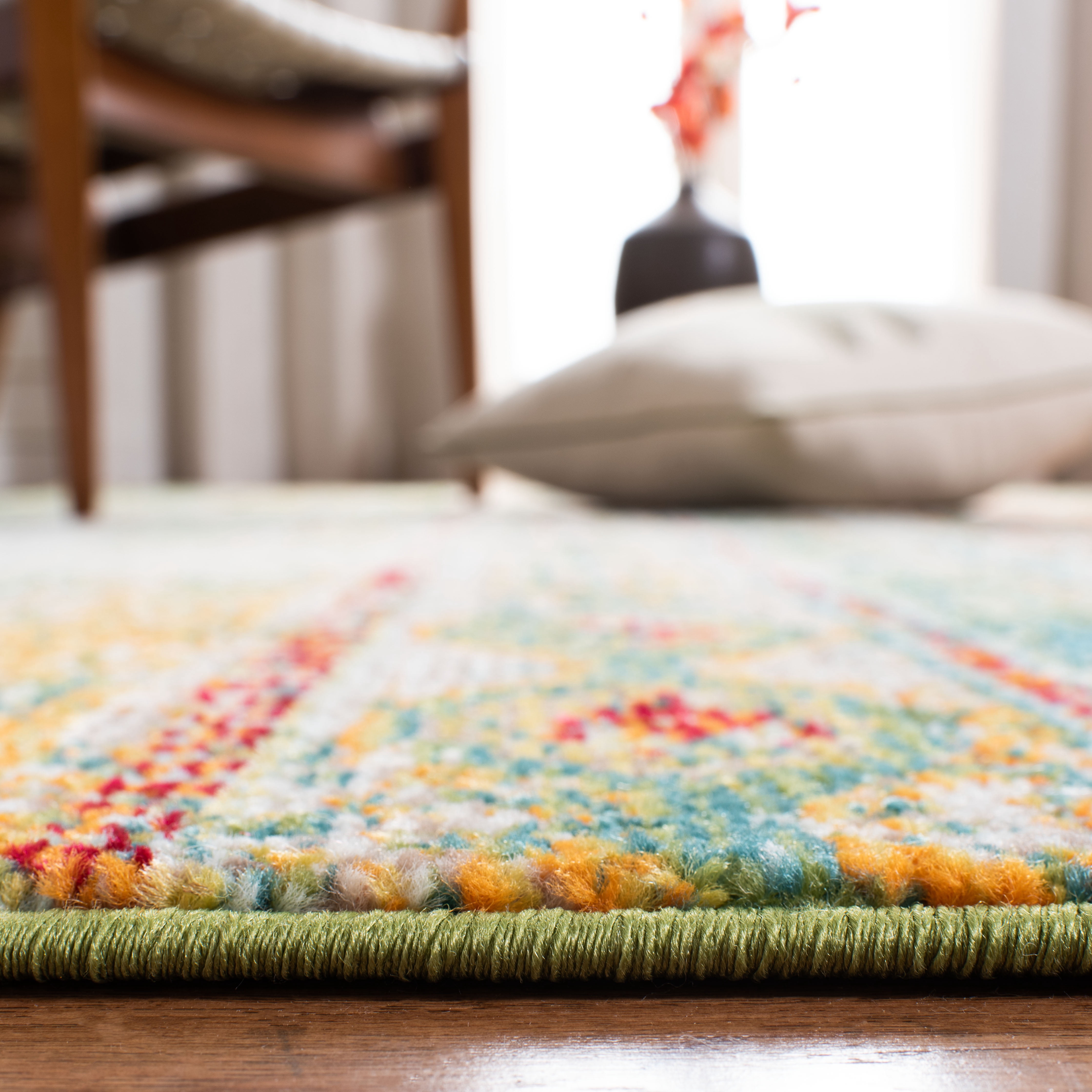Safavieh Madison Christabella Abstract Area Rug, Green/Orange, 12' x 15'
