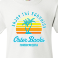 thumbnail image 4 of Inktastic Summer Enjoy the Sunshine Outer Banks North Carolina in Blue Youth T-Shirt, 4 of 5